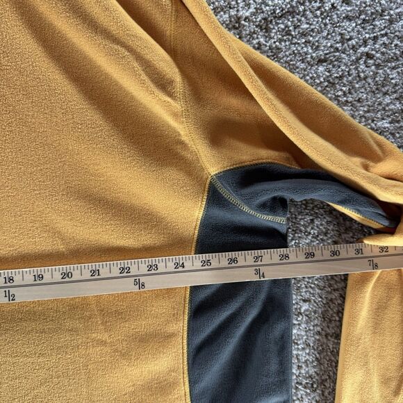 Columbia Fleece Sweater Men 2XL XXL Yellow Pine Ridge Half Zip New With Tags - Picture 10 of 12